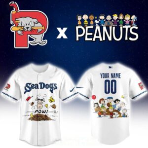 Portland Sea Dogs Peanuts Night 2026 MiLB Custom Baseball Jersey