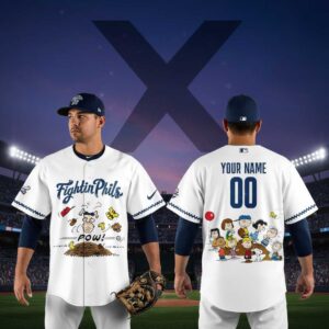 Reading Fightin Phils Peanuts Night 2026 MiLB Custom Baseball Jersey