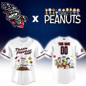 Rocket City Trash Pandas Peanuts Night 2026 MiLB Custom Baseball Jersey