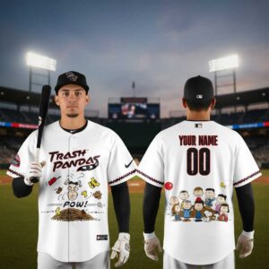 Rocket City Trash Pandas Peanuts Night 2026 MiLB Custom Baseball Jersey