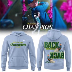 Rory McIlroy Masters Tournament Champion 2026 Tee Hoodie