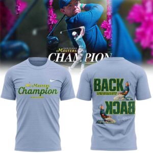 Rory McIlroy Masters Tournament Champion 2026 Tee Hoodie