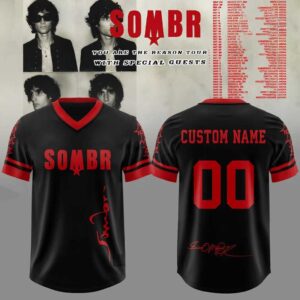 SOMBR You Are The Reason Tour Custom Name Football Jersey