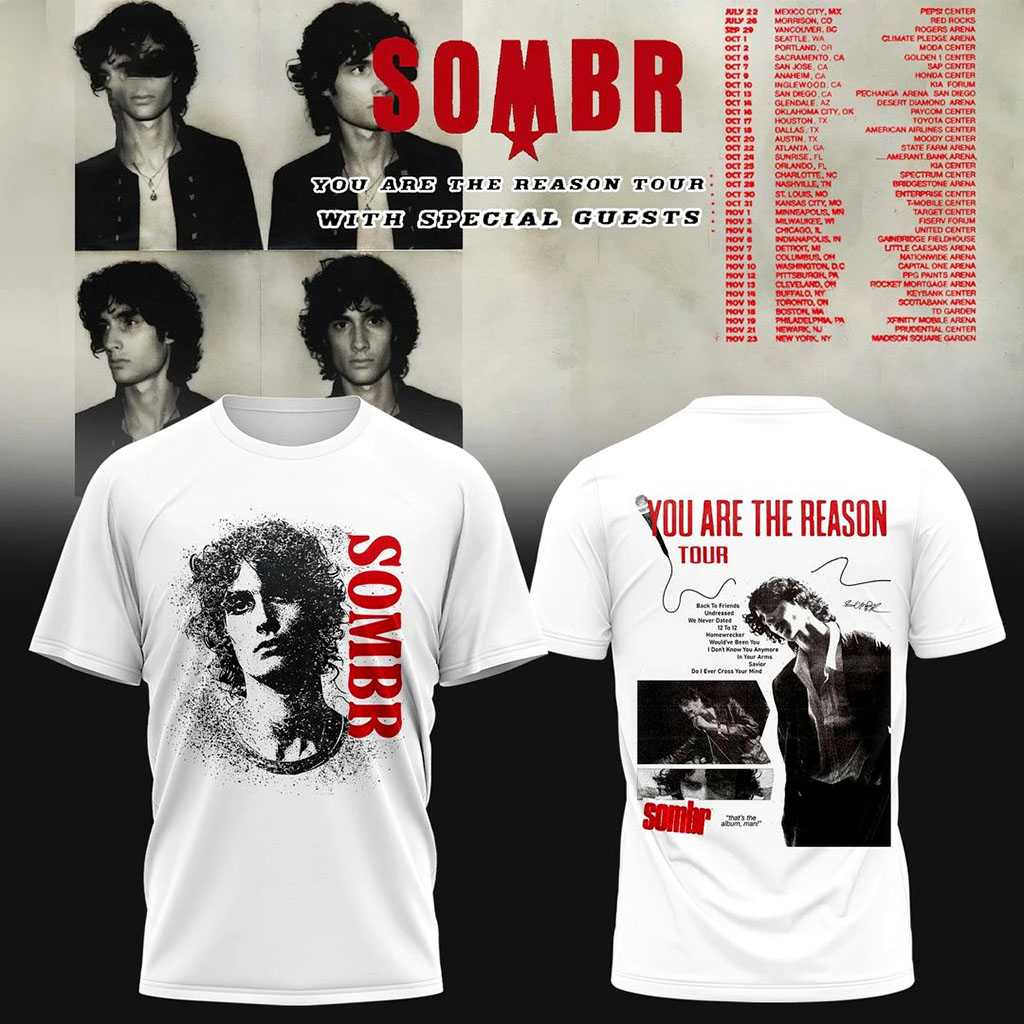 SOMBR You Are The Reason Tour Hoodie SOMBR You Are The Reason Tour Hoodie