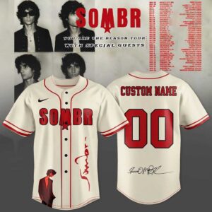 SOMBR You Are The Reason Tour Baseball Jersey
