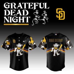 San Diego Padres Grateful Dead Night 2026 Baseball Jersey