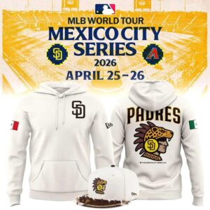 San Diego Padres MLB Mexico City Series 2026 Celebrate Tee Hoodie