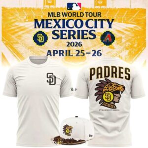 San Diego Padres MLB Mexico City Series 2026 Celebrate Tee Hoodie