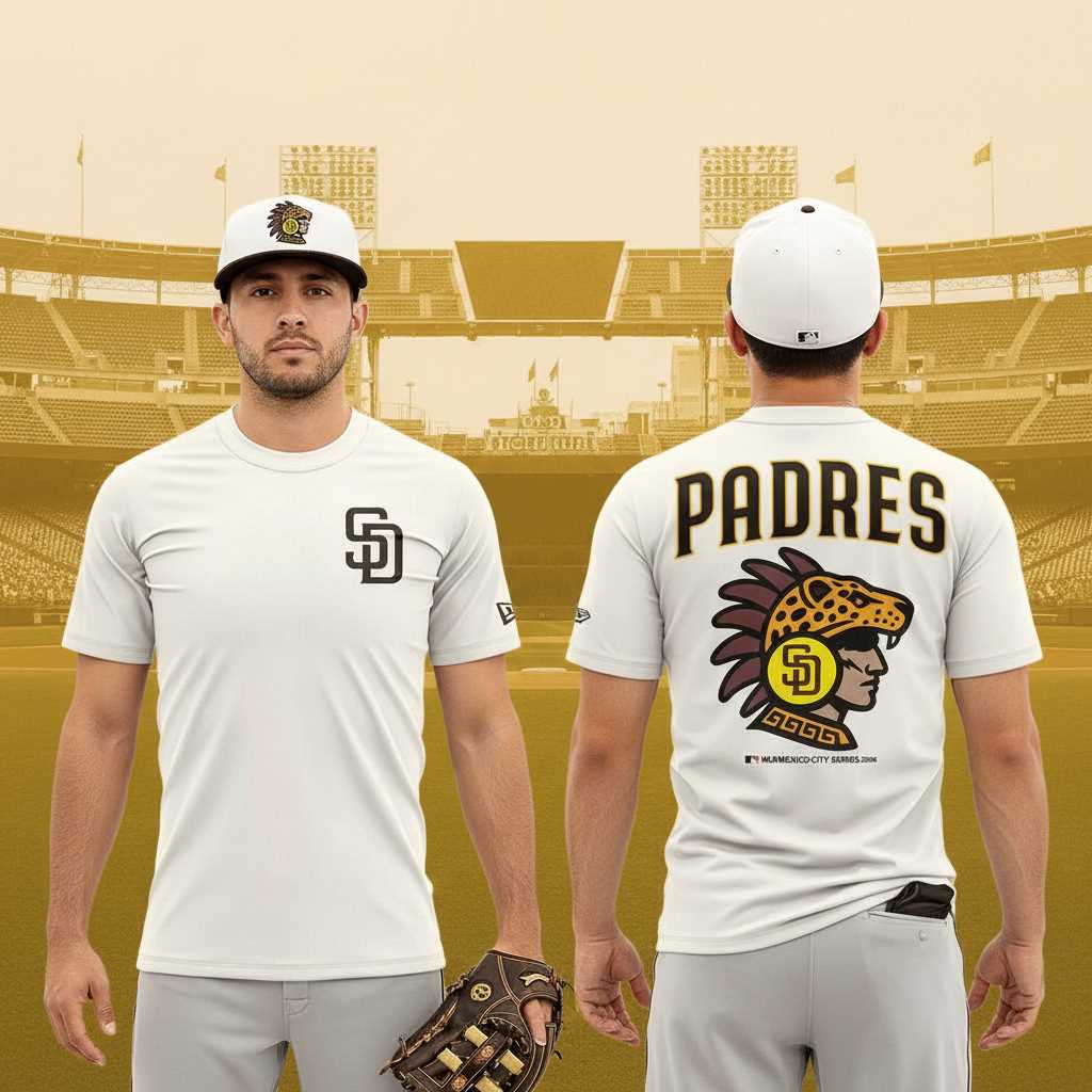 San Diego Padres MLB Mexico City Series 2026 Celebrate Tee Hoodie San Diego Padres MLB Mexico City Series 2026 Celebrate Tee Hoodie