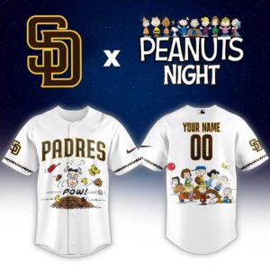 San Diego Padres Peanuts Night Pow 2026 Jersey