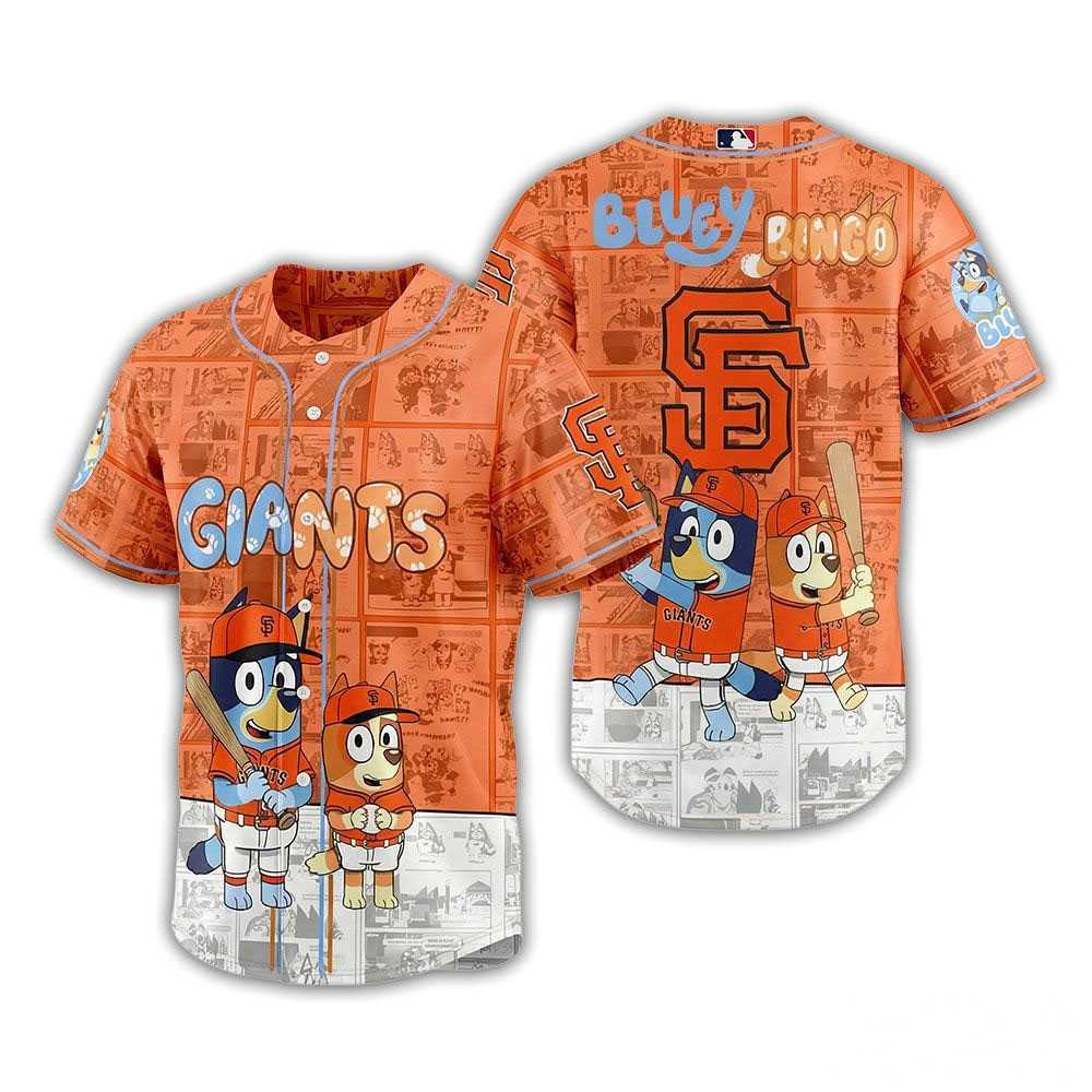 San Francisco Giants Bluey Bingo 2026 Jersey San Francisco Giants Bluey Bingo 2026 Jersey