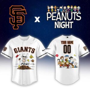 San Francisco Giants Peanuts Night Pow 2026 Jersey
