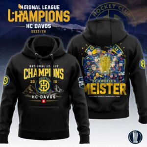 Schweizer Meister National League Champions HC Davos 3D Hoodie