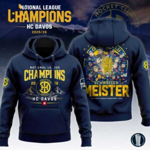 Schweizer Meister National League Champions HC Davos 3D Hoodie