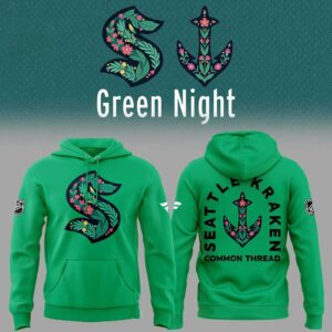 Seattle Kraken Green Night Kraken Common Thread 2026 Hoodie T Shirt