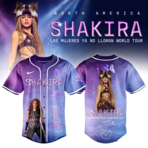 Shakira Las Mujeres Ya No Lloran World Tour 2026 Special Jersey