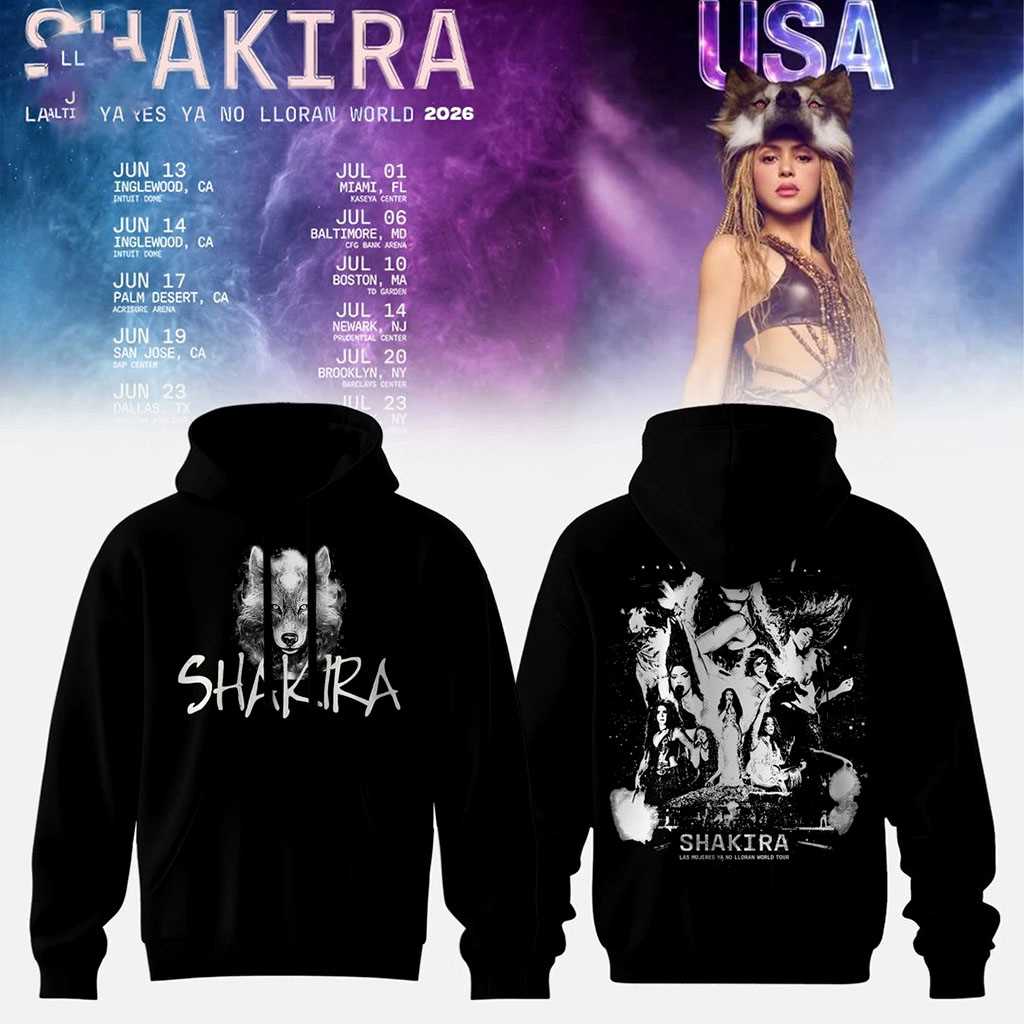 Shakira Las Mujeres Ya No Lloran World Tour Hoodie Shakira Las Mujeres Ya No Lloran World Tour Hoodie
