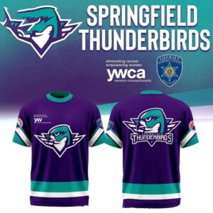 Springfield Thunderbirds 2026 Purple Warm Up Night Shirt Hoodie