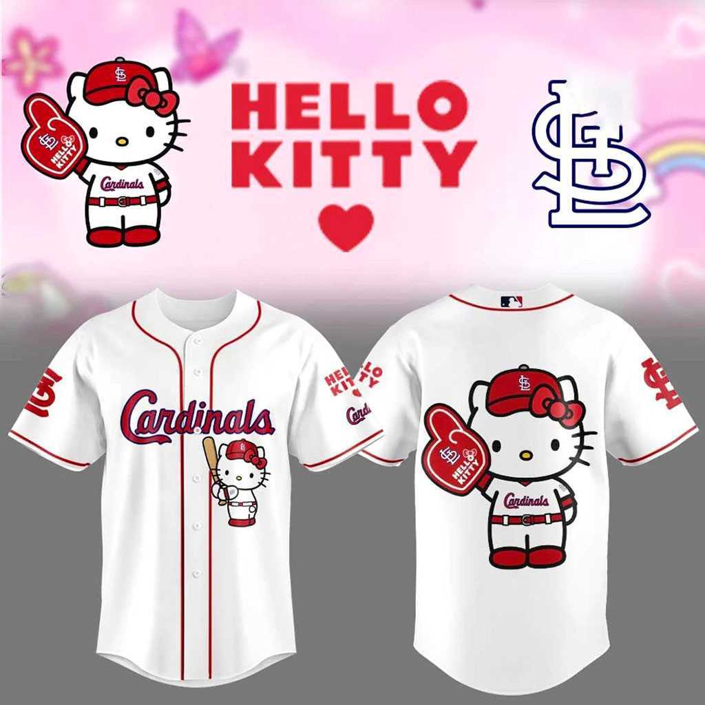 St. Louis Cardinals Hello Kitty 2026 Baseball Jersey St. Louis Cardinals Hello Kitty 2026 Baseball Jersey
