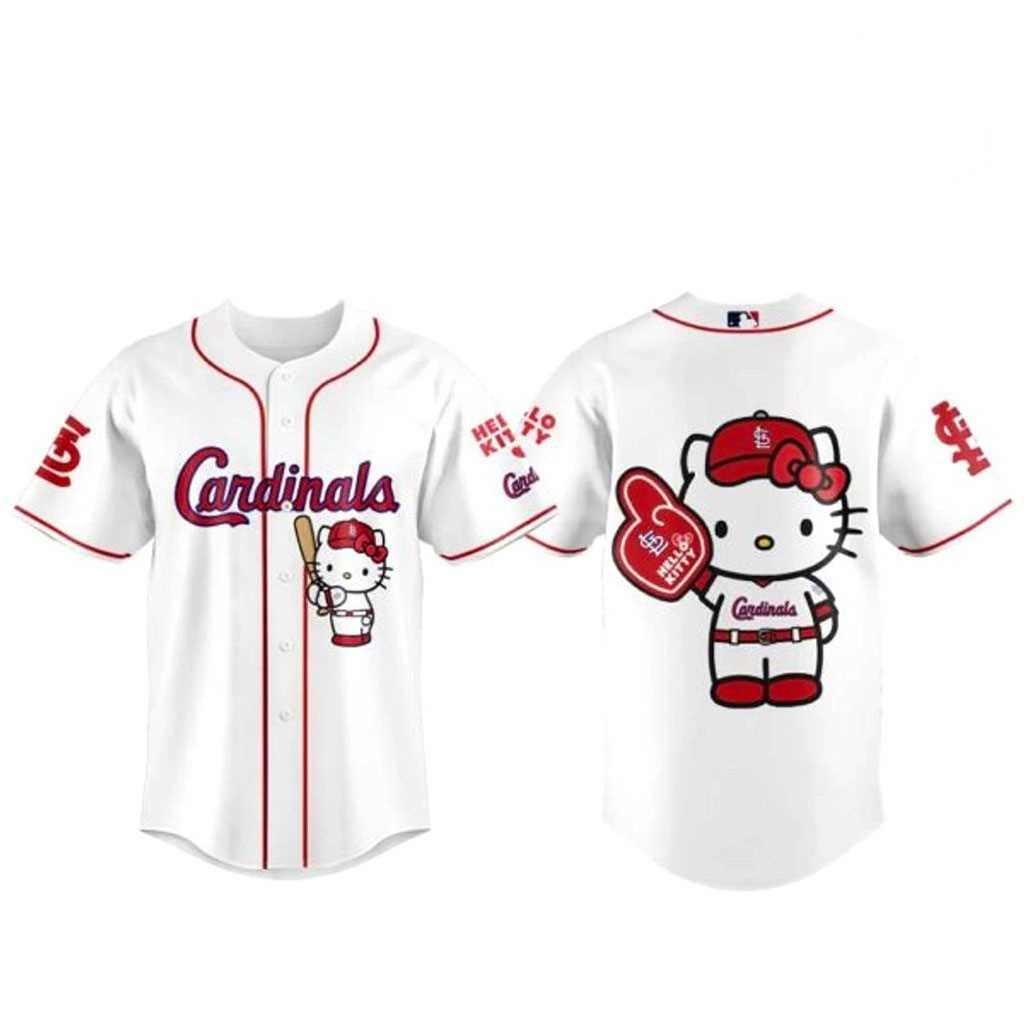 St. Louis Cardinals Hello Kitty 2026 Baseball Jersey St. Louis Cardinals Hello Kitty 2026 Baseball Jersey