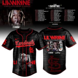 St. Louis Cardinals Lil Wayne Carter Classics Tour 2026 Baseball Jersey