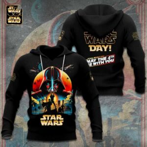 Star Wars Darth Vader Happy Star Wars Day May the 4th Be With You 3D Hoodie