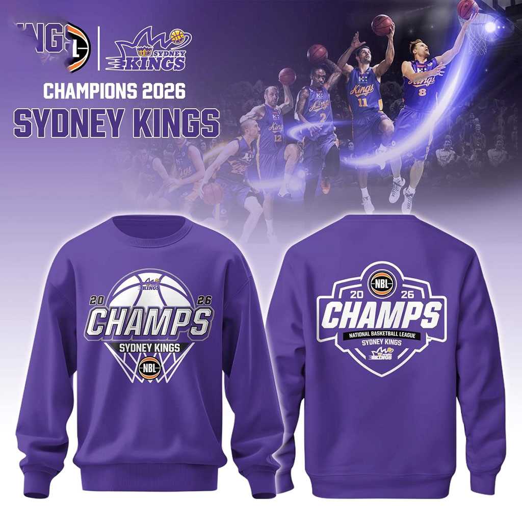 Sydney Kings 2026 NBL Champions Tee Hoodie Sydney Kings 2026 NBL Champions Tee Hoodie