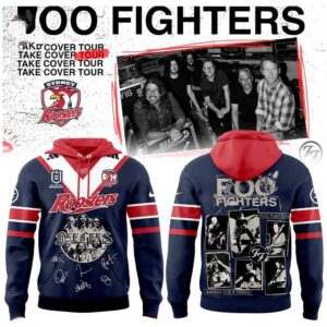 Sydney Roosters Foo Fighters 2026 Australia Stadium Tour Hoodie Sydney Roosters Foo Fighters 2026 Australia Stadium Tour Hoodie