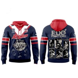 Sydney Roosters Foo Fighters 2026 Australia Stadium Tour Hoodie