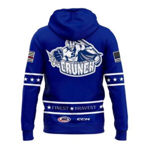 Syracuse Crunch 2026 First Responders Night Tee Hoodie All Blue