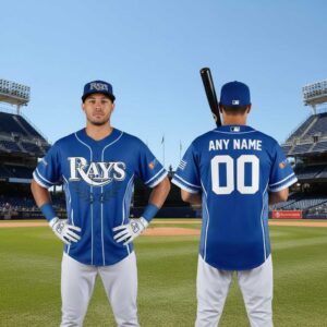 Tampa Bay Rays 2026 Greek Heritage Night Custom Baseball Jersey