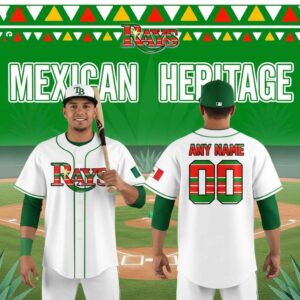 Tampa Bay Rays 2026 Meican Heritage Night Custom Baseball Jersey