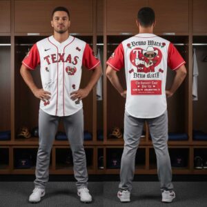 Texas Rangers Hello Kitty Bruno Mars Romantic Tour 2026 Pop-Up Jersey