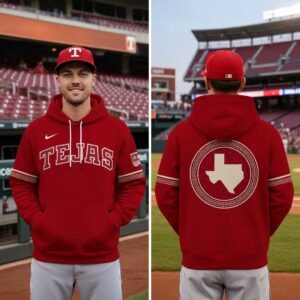 Texas Rangers City Connect Stadium 2026 Tee Hoodie