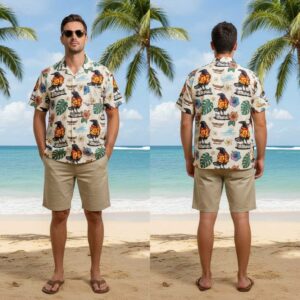 The Aloha Crow Wearing A Hawaiin Shirt