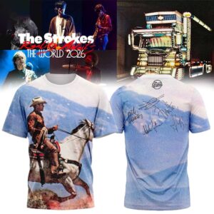 The Strokes Reality Awaits Tour 2026 Signature Tee Hoodie