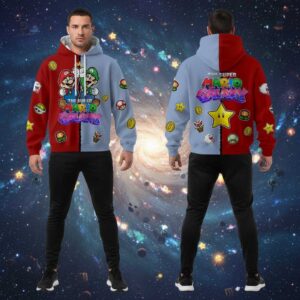 The Super Mario Galaxy Movie 2026 Mario Luigi Hoodie