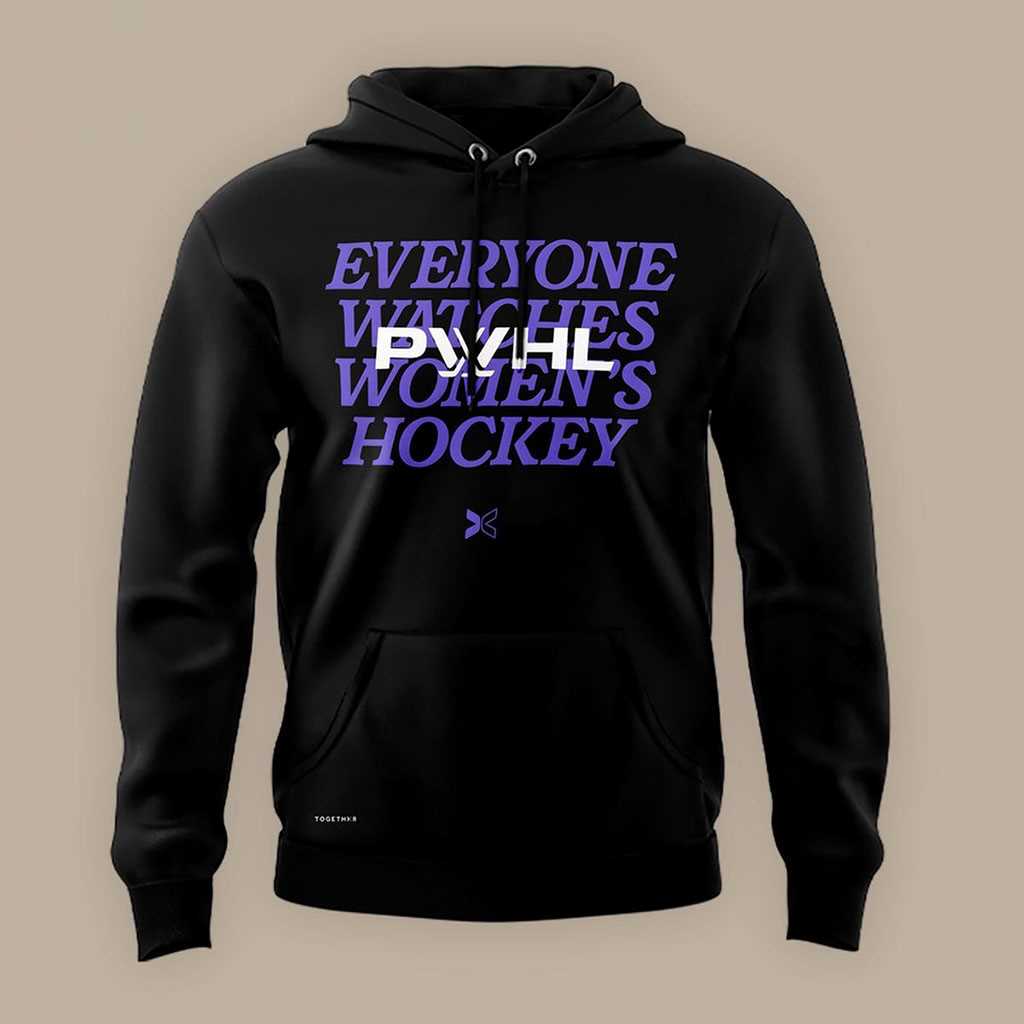 Togethxr PWHL Women’s Hockey 2026 Tee Hoodie Togethxr PWHL Women’s Hockey 2026 Tee Hoodie