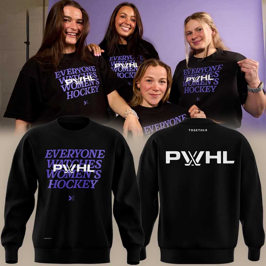Togethxr PWHL Women’s Hockey 2026 Tee Hoodie Togethxr PWHL Women’s Hockey 2026 Tee Hoodie