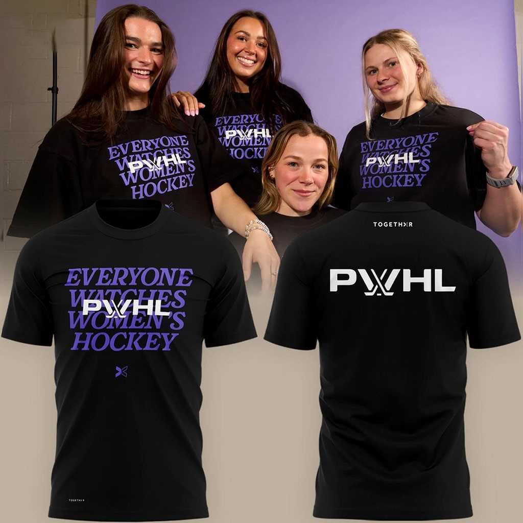 Togethxr PWHL Women’s Hockey 2026 Tee Hoodie Togethxr PWHL Women’s Hockey 2026 Tee Hoodie