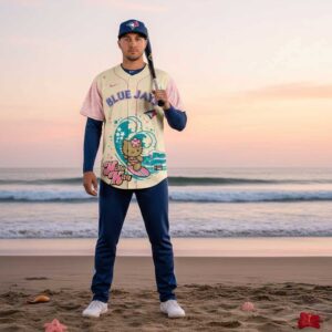 Toronto Blue Jays Hello Kitty Surfing Kawaii Summer 2026 Jersey