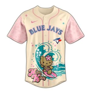 Toronto Blue Jays Hello Kitty Surfing Kawaii Summer 2026 Jersey