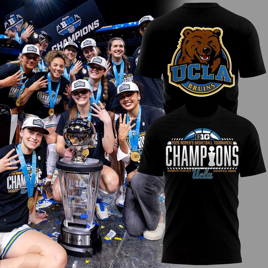 UCLA Bruins 2026 Big 10 Basketball Tournament Champions Hoodie UCLA Bruins 2026 Big 10 Basketball Tournament Champions Hoodie