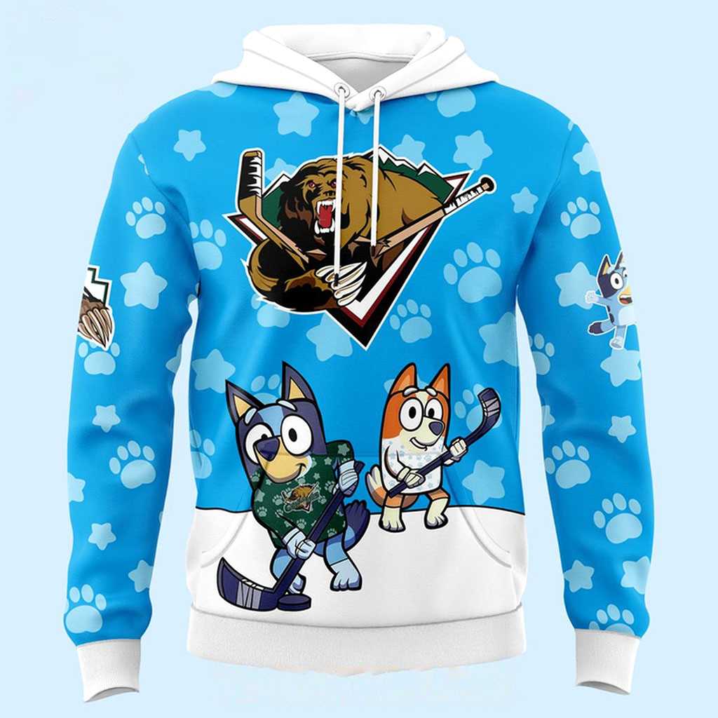 Utah Grizzlies Bluey And Bingo Game Night 2026 Tee Hoodies Utah Grizzlies Bluey And Bingo Game Night 2026 Tee Hoodies