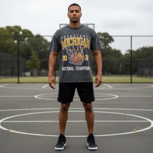 Vintage Michigan NCAA 2026 Champions Basketball T-Shirt