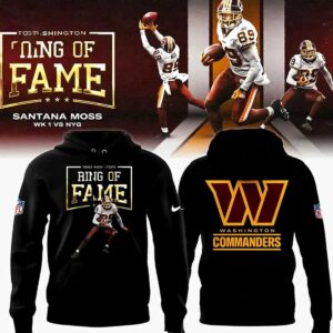 Washington Commanders Santana Moss Ring Of Fame Hoodie