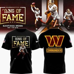 Washington Commanders Santana Moss Ring Of Fame Hoodie