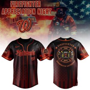 Washington Nationals Firefighter Appreciation Night 2026 Jersey