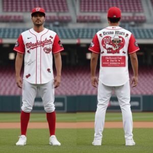 Washington Nationals Hello Kitty Bruno Mars Romantic Tour 2026 Pop-Up Jersey