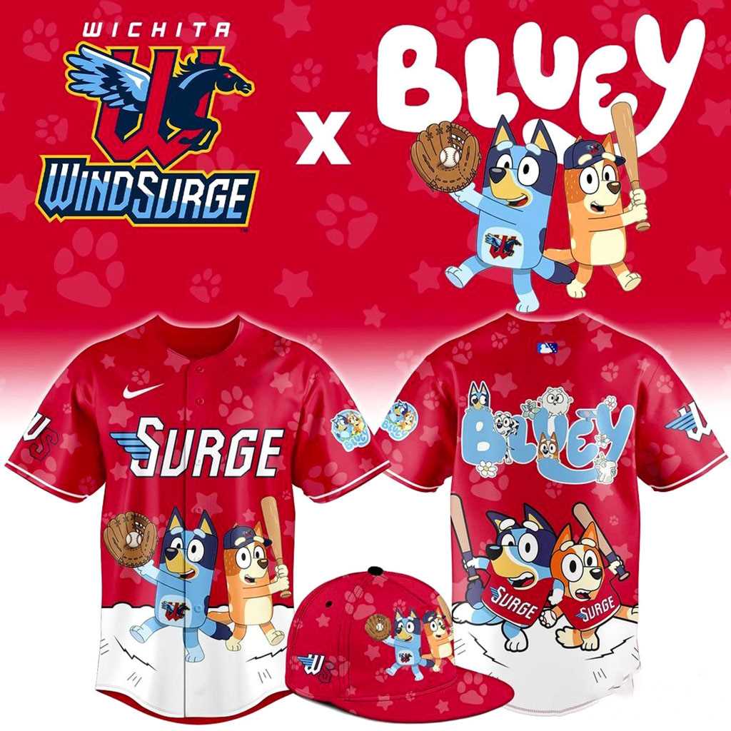 Wichita Wind Surge Bluey Night Jersey Wichita Wind Surge Bluey Night Jersey
